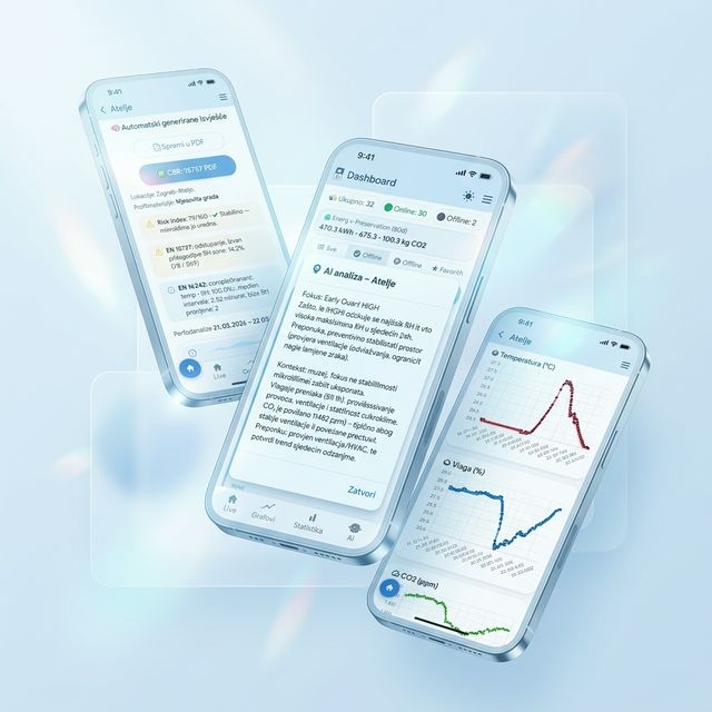 CUBEE Dashboard na mobilnom uređaju